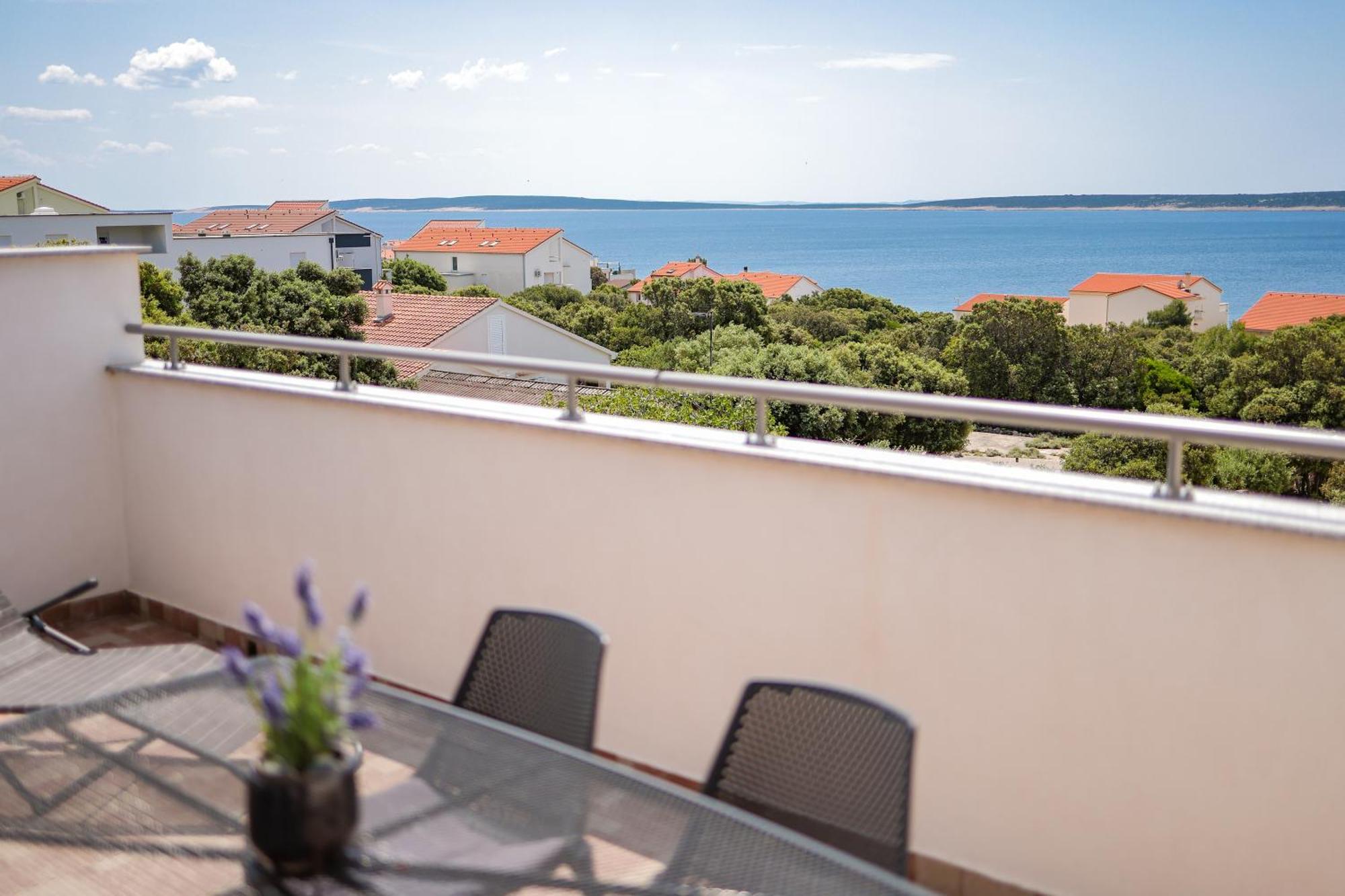 Ferienwohnung Chill 4 Real Sea View Mandre Exterior foto